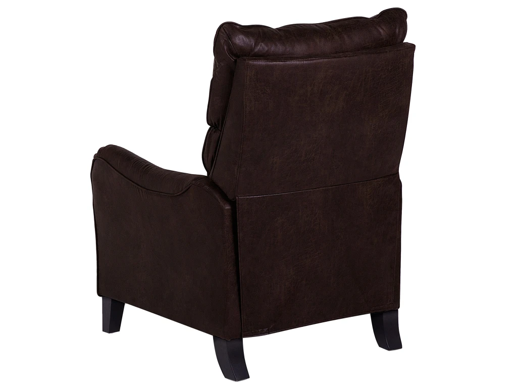 Fauteuil Inclinable En Tissu Marron ROYSTON 9 Fauteuil Inclinable En Tissu Marron ROYSTON – Image 7