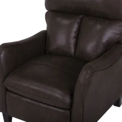 Fauteuil Inclinable En Tissu Marron ROYSTON 19 Fauteuil Inclinable En Tissu Marron ROYSTON -Promos Fauteora Magasin fauteuil 17475519