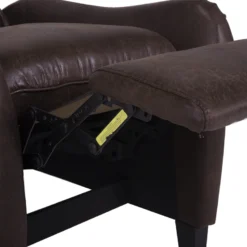 Fauteuil Inclinable En Tissu Marron ROYSTON 21 Fauteuil Inclinable En Tissu Marron ROYSTON -Promos Fauteora Magasin fauteuil 17475523