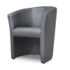 Fauteuil Cabriolet En Simili RANIN - Gris -Promos Fauteora Magasin fauteuil 174899