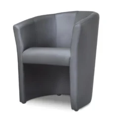 Fauteuil Cabriolet En Simili RANIN - Gris
