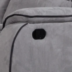 Fauteuil Relax En Microfibre HERNANI - Gris -Promos Fauteora Magasin fauteuil 174959