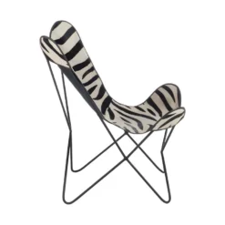 Chaise Lounge Peau De Zèbre Piétement épingle - HOHA -Promos Fauteora Magasin fauteuil 17627023