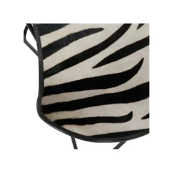 Chaise Lounge Peau De Zèbre Piétement épingle - HOHA -Promos Fauteora Magasin fauteuil 17627027