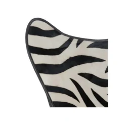 Chaise Lounge Peau De Zèbre Piétement épingle - HOHA -Promos Fauteora Magasin fauteuil 17627029