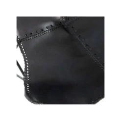 Chaise Lounge Cuir Noir Piétement épingle - HOHA -Promos Fauteora Magasin fauteuil 17627051