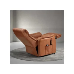 Fauteuil Relax électrique Releveur Microfibre Cognac - VENIO 11 Fauteuil Relax électrique Releveur Microfibre Cognac - VENIO -Promos Fauteora Magasin fauteuil 17627289