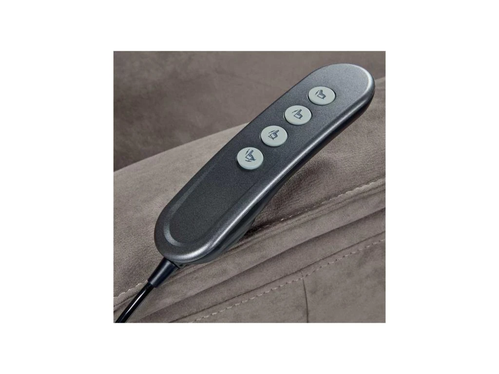 Fauteuil Relax électrique Releveur Microfibre Gris - SAYA 8 Fauteuil Relax électrique Releveur Microfibre Gris - SAYA – Image 6