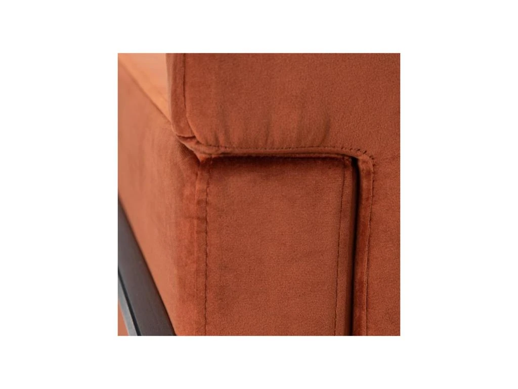 Fauteuil Terracotta Velours/Métal - JYAMITI 7 Fauteuil Terracotta Velours/Métal - JYAMITI – Image 5