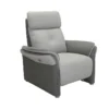 Fauteuil Relax Electrique Tissu Gris - AUSTRALIO -Promos Fauteora Magasin fauteuil 17789139