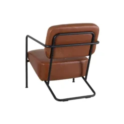 Fauteuil Vintage Métal/Simili Cuir Camel - NANEL 11 Fauteuil Vintage Métal/Simili Cuir Camel - NANEL -Promos Fauteora Magasin fauteuil 17789541