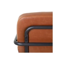 Fauteuil Vintage Métal/Simili Cuir Camel - NANEL 12 Fauteuil Vintage Métal/Simili Cuir Camel - NANEL -Promos Fauteora Magasin fauteuil 17789543