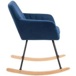Rocking-chair Isola En Velours Bleu 15 Rocking-chair Isola En Velours Bleu -Promos Fauteora Magasin fauteuil 17797409