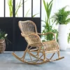 Rocking Chair Vintage En Rotin Rattan -Promos Fauteora Magasin fauteuil 17971823