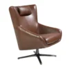 Fauteuil Pivotant En Cuir Brun 5089 ANGEL CERDA -Promos Fauteora Magasin fauteuil 18428911