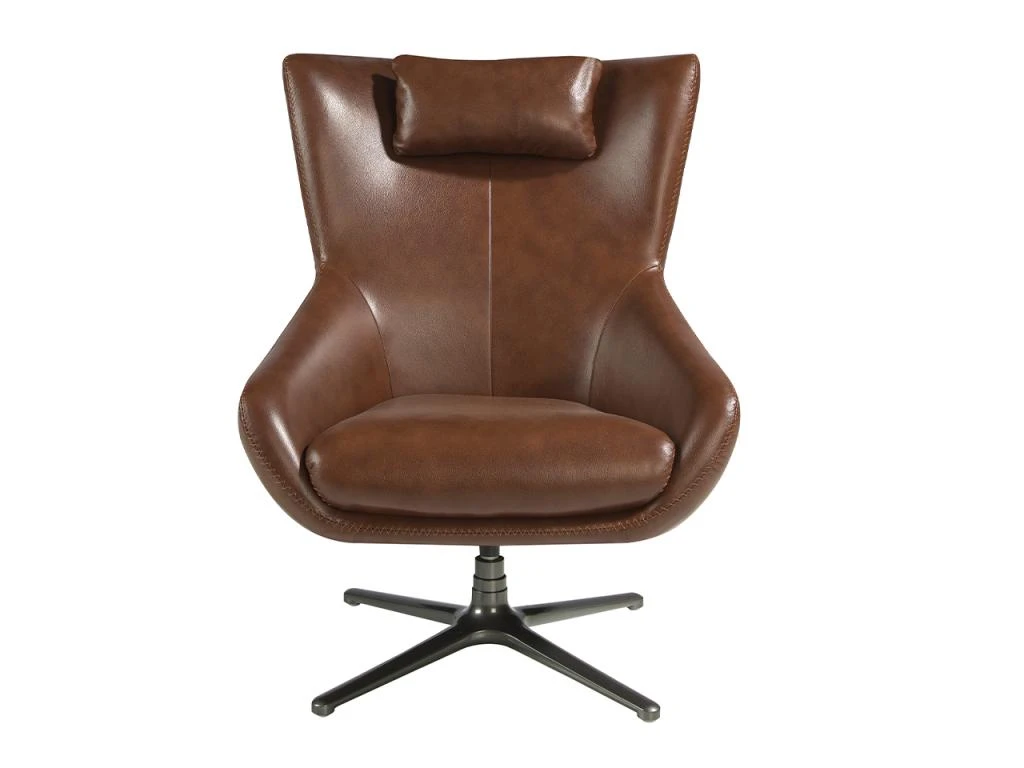 Fauteuil Pivotant En Cuir Brun 5089 ANGEL CERDA 4 Fauteuil Pivotant En Cuir Brun 5089 ANGEL CERDA – Image 2