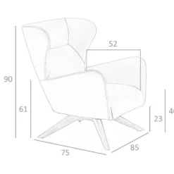 Fauteuil Pivotant En Croûte De Cuir Et Bois 5038 ANGEL CERDA 16 Fauteuil Pivotant En Croûte De Cuir Et Bois 5038 ANGEL CERDA -Promos Fauteora Magasin fauteuil 18428973