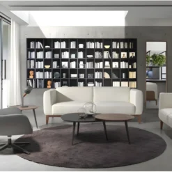 Fauteuil Pivotant En Croûte De Cuir Gris 5101 ANGEL CERDA -Promos Fauteora Magasin fauteuil 18429103