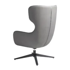 Fauteuil Pivotant En Croûte De Cuir Gris 5101 ANGEL CERDA -Promos Fauteora Magasin fauteuil 18429109