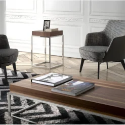 Fauteuil En Tissu Pied-de-poule 5011 ANGEL CERDA -Promos Fauteora Magasin fauteuil 18429959