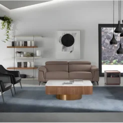 Fauteuil En Tissu Et Croûte De Cuir 5080 ANGEL CERDA -Promos Fauteora Magasin fauteuil 18430099