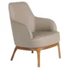 Fauteuil En Croûte De Cuir Et Pieds En Bois 5043 ANGEL CERDA -Promos Fauteora Magasin fauteuil 18430133