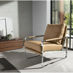 Fauteuil En Similicuir Et Pieds En Acier 5046 ANGEL CERDA -Promos Fauteora Magasin fauteuil 18436497