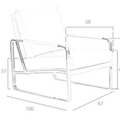 Fauteuil En Similicuir Et Pieds En Acier 5046 ANGEL CERDA -Promos Fauteora Magasin fauteuil 18436501
