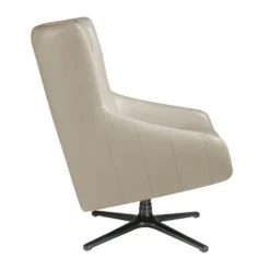 Fauteuil Pivotant En Cuir Gris 5090 ANGEL CERDA -Promos Fauteora Magasin fauteuil 18438007