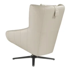 Fauteuil Pivotant En Cuir Gris 5090 ANGEL CERDA -Promos Fauteora Magasin fauteuil 18438009