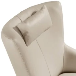 Fauteuil Pivotant En Cuir Gris 5090 ANGEL CERDA -Promos Fauteora Magasin fauteuil 18438011