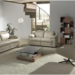 Fauteuil Pivotant En Cuir Gris 5090 ANGEL CERDA -Promos Fauteora Magasin fauteuil 18438013