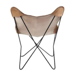 Chaise Lounge Cuir/Métal Cognac Patiné - HOHA 10 Chaise Lounge Cuir/Métal Cognac Patiné - HOHA -Promos Fauteora Magasin fauteuil 18752703