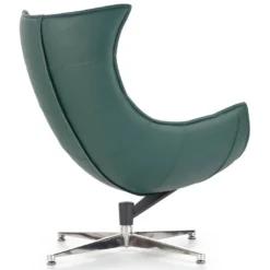 Fauteuil Design En Cuir Reconstitué 86 Cm X 84 Cm X 96 Cm - Vert -Promos Fauteora Magasin fauteuil 18836421