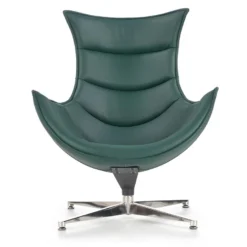 Fauteuil Design En Cuir Reconstitué 86 Cm X 84 Cm X 96 Cm - Vert -Promos Fauteora Magasin fauteuil 18836423