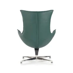 Fauteuil Design En Cuir Reconstitué 86 Cm X 84 Cm X 96 Cm - Vert -Promos Fauteora Magasin fauteuil 18836427
