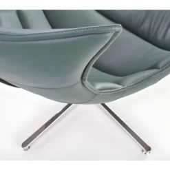 Fauteuil Design En Cuir Reconstitué 86 Cm X 84 Cm X 96 Cm - Vert -Promos Fauteora Magasin fauteuil 18836429