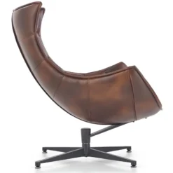 Fauteuil Design En Cuir Reconstitué 86 Cm X 84 Cm X 96 Cm- Marron -Promos Fauteora Magasin fauteuil 18836459