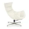 Fauteuil Design En Cuir Reconstitué 86 Cm X 84 Cm X 96 Cm - Blanc -Promos Fauteora Magasin fauteuil 18836469