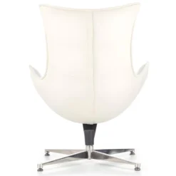 Fauteuil Design En Cuir Reconstitué 86 Cm X 84 Cm X 96 Cm - Blanc -Promos Fauteora Magasin fauteuil 18836475