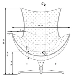 Fauteuil Design En Cuir Reconstitué 86 Cm X 84 Cm X 96 Cm - Rouge -Promos Fauteora Magasin fauteuil 18836517