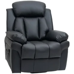 Fauteuil Releveur Inclinable Avec Repose-pied Ajustable - Fauteuil De Relaxation électrique - Revêtement Synthétique Noir 10 Fauteuil Releveur Inclinable Avec Repose-pied Ajustable - Fauteuil De Relaxation électrique - Revêtement Synthétique Noir -Promos Fauteora Magasin fauteuil 18852579
