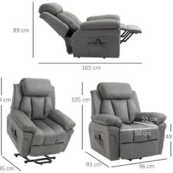 Fauteuil De Relaxation électrique Fauteuil Releveur Inclinable Avec Repose-pied Ajustable Tissu Gris 9 Fauteuil De Relaxation électrique Fauteuil Releveur Inclinable Avec Repose-pied Ajustable Tissu Gris -Promos Fauteora Magasin fauteuil 18857743
