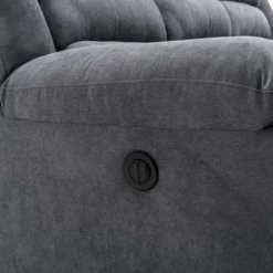 Fauteuil Relax électrique En Tissu Gris BUROLO -Promos Fauteora Magasin fauteuil 18878003