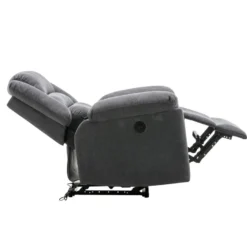 Fauteuil Relax électrique En Tissu Gris BUROLO -Promos Fauteora Magasin fauteuil 18878005