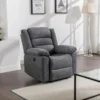 Fauteuil Relax électrique En Tissu Gris BUROLO -Promos Fauteora Magasin fauteuil 18878011