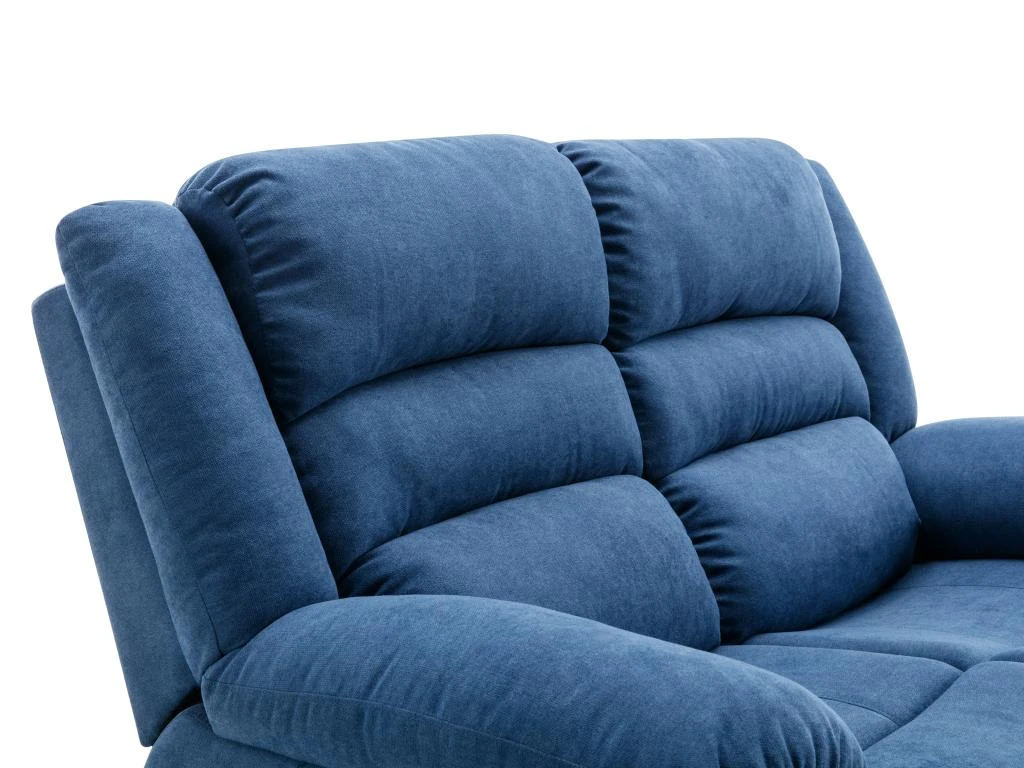 Fauteuil Relax électrique En Tissu Bleu BUROLO 8 Fauteuil Relax électrique En Tissu Bleu BUROLO – Image 6