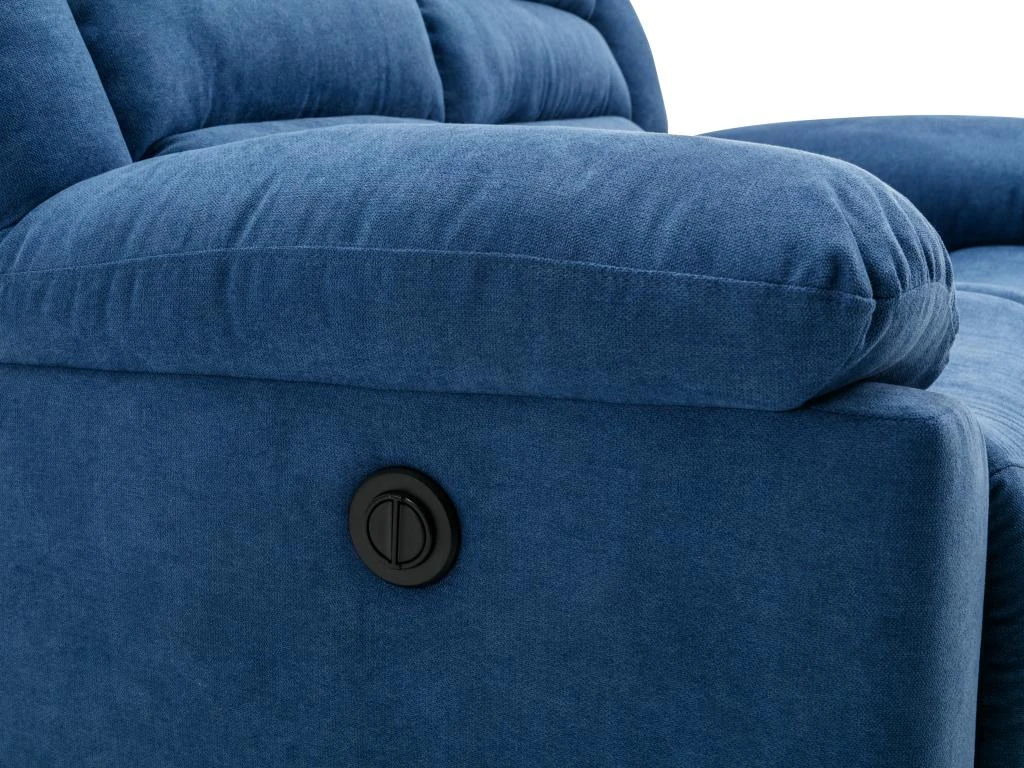 Fauteuil Relax électrique En Tissu Bleu BUROLO 7 Fauteuil Relax électrique En Tissu Bleu BUROLO – Image 5