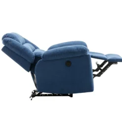 Fauteuil Relax électrique En Tissu Bleu BUROLO 15 Fauteuil Relax électrique En Tissu Bleu BUROLO -Promos Fauteora Magasin fauteuil 18878063