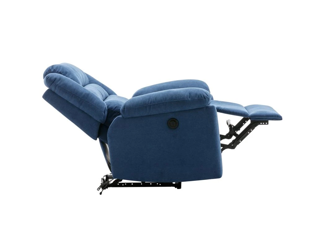 Fauteuil Relax électrique En Tissu Bleu BUROLO 6 Fauteuil Relax électrique En Tissu Bleu BUROLO – Image 4